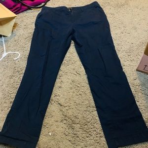Navy banana republic blue girlfriend cut pants - size 12